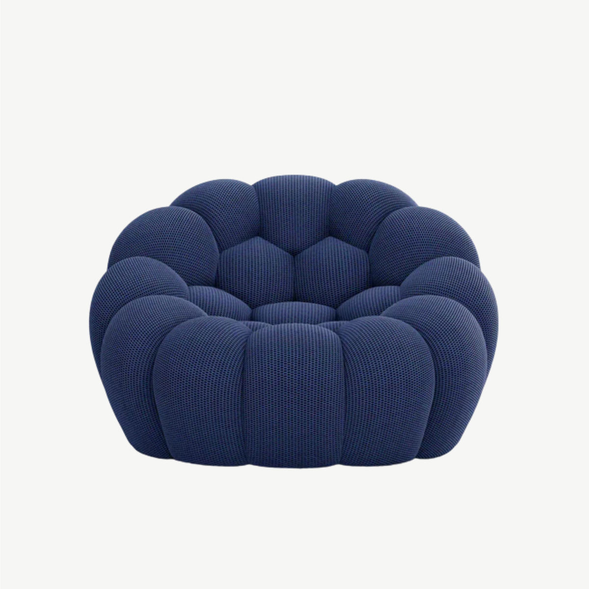 BULÉA Mini - Fauteuil Bubble Compressé Bleu Nuit