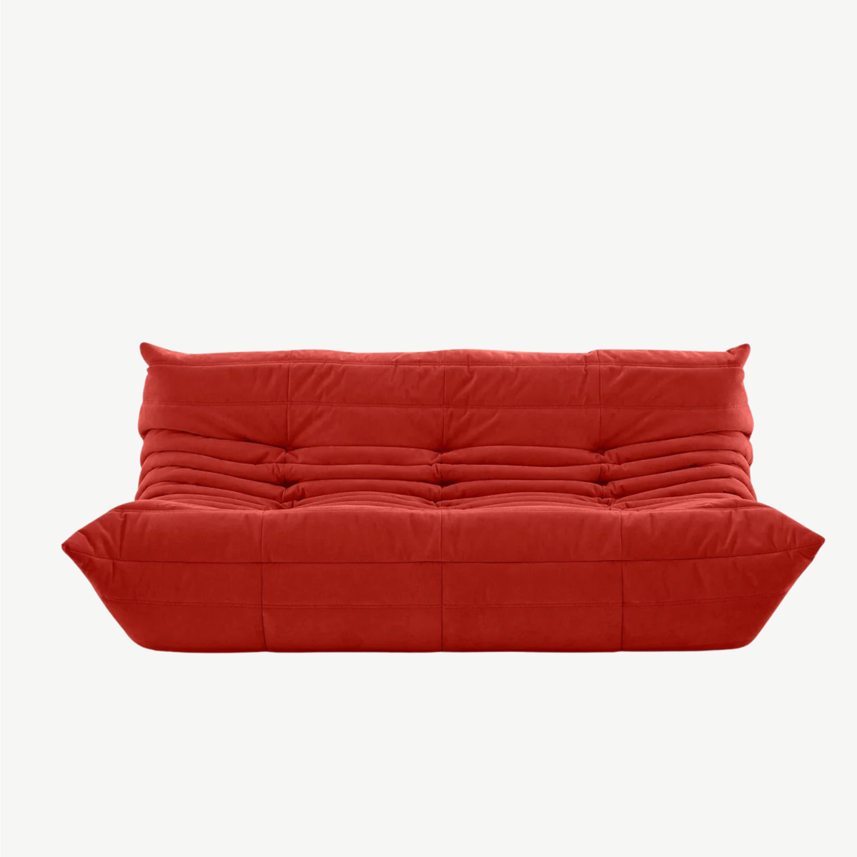 LUMA Maxi - Canapé Lounge Compressé Rouge Carmin 3 Places