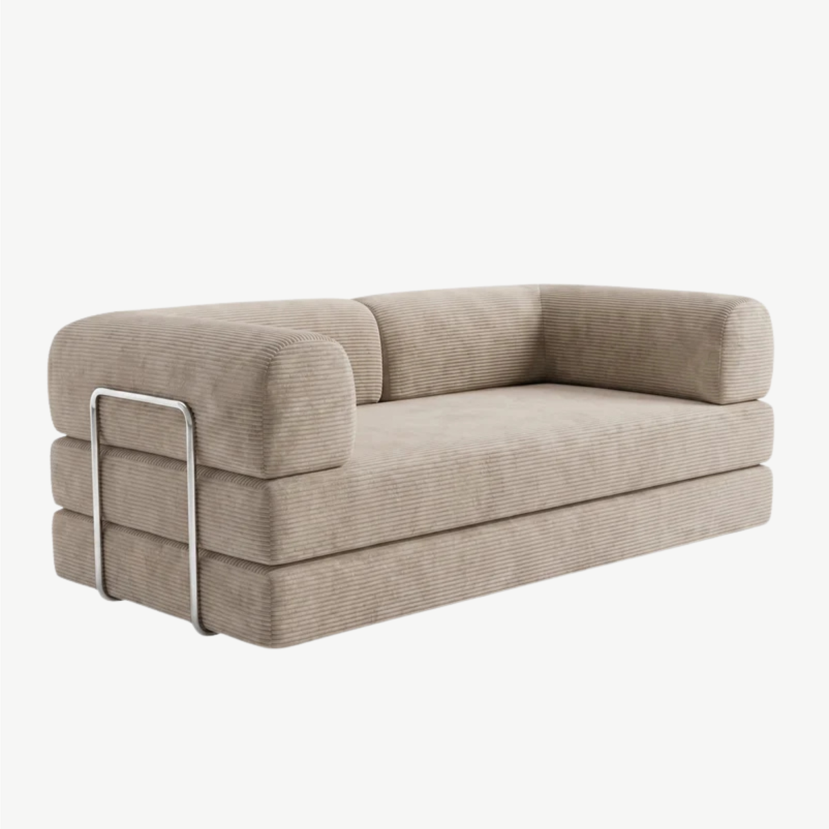 SORA Canapé-Lit 3 places Beige Sable