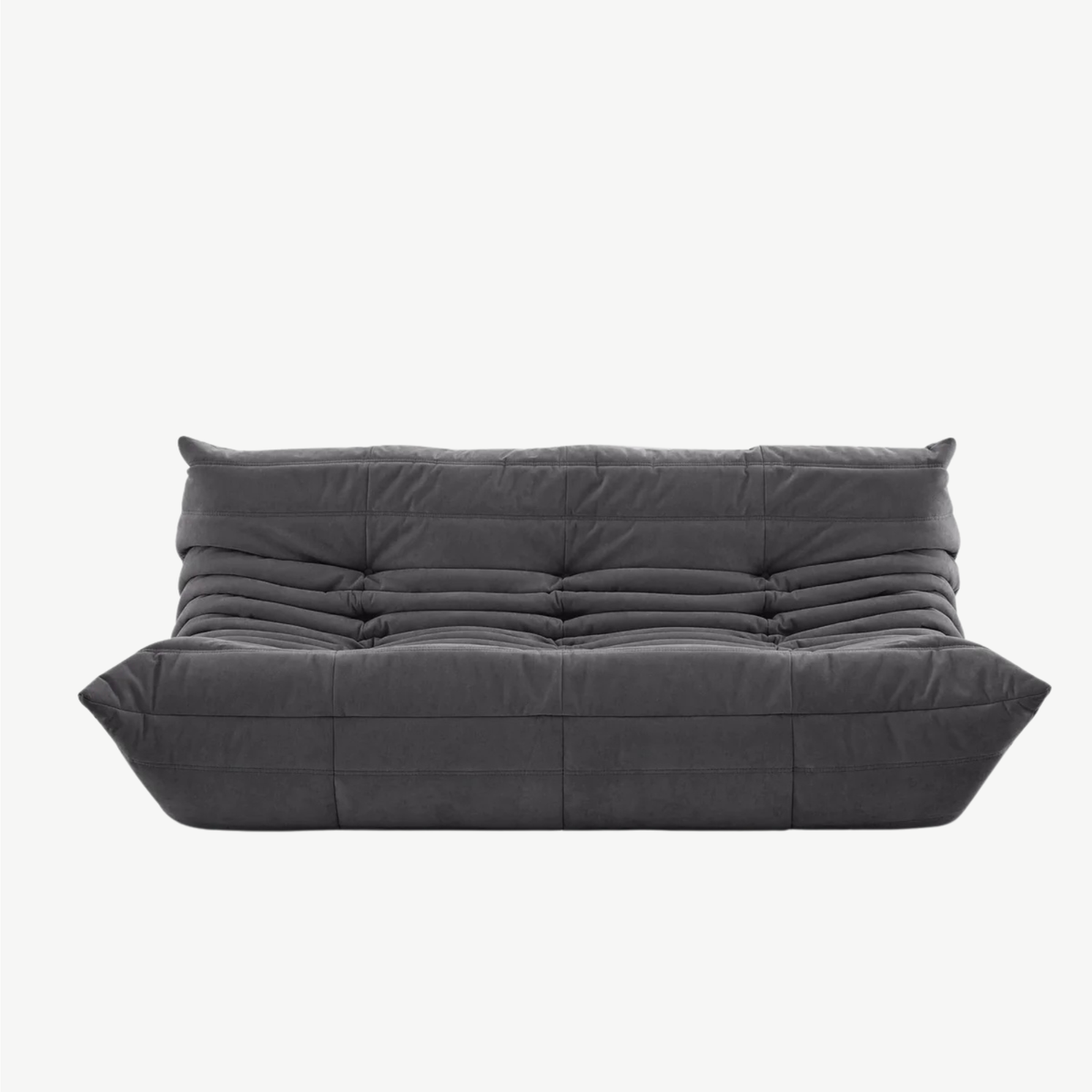 LUMA Maxi - Canapé Lounge Compressé Noir Graphite 3 Places