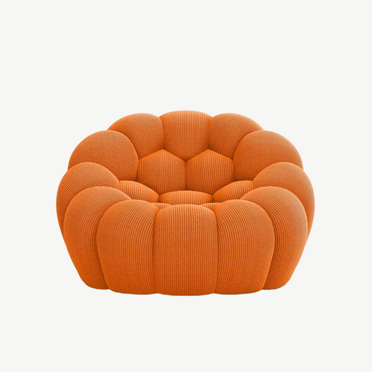 BULÉA Mini - Fauteuil Bubble Compressé Orange Mandarine