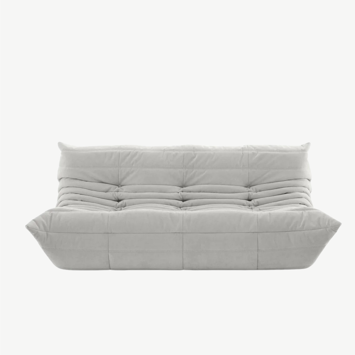 LUMA Maxi - Canapé Lounge Compressé Gris Perle 3 Places