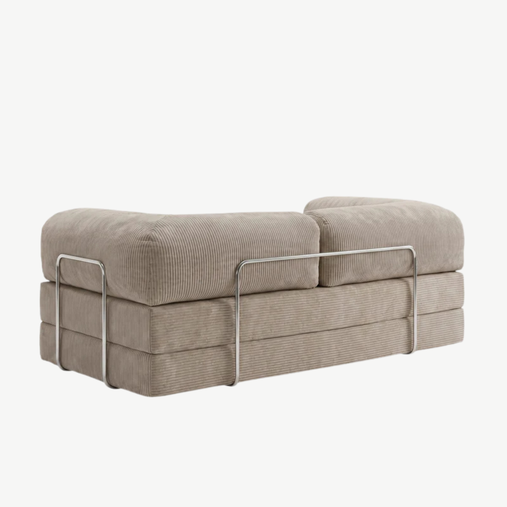 SORA Canapé-Lit 3 places Beige Sable