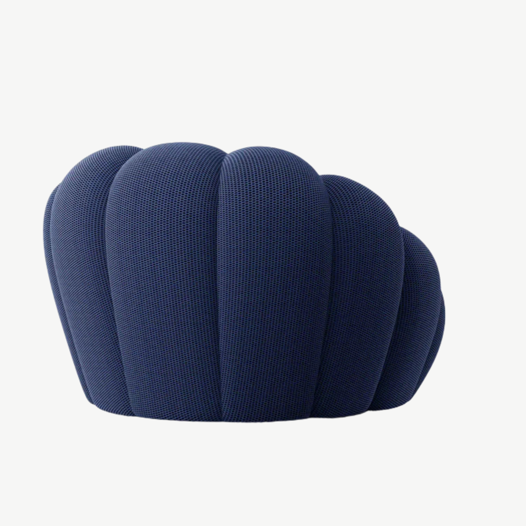 BULÉA Mini - Fauteuil Bubble Compressé Bleu Nuit