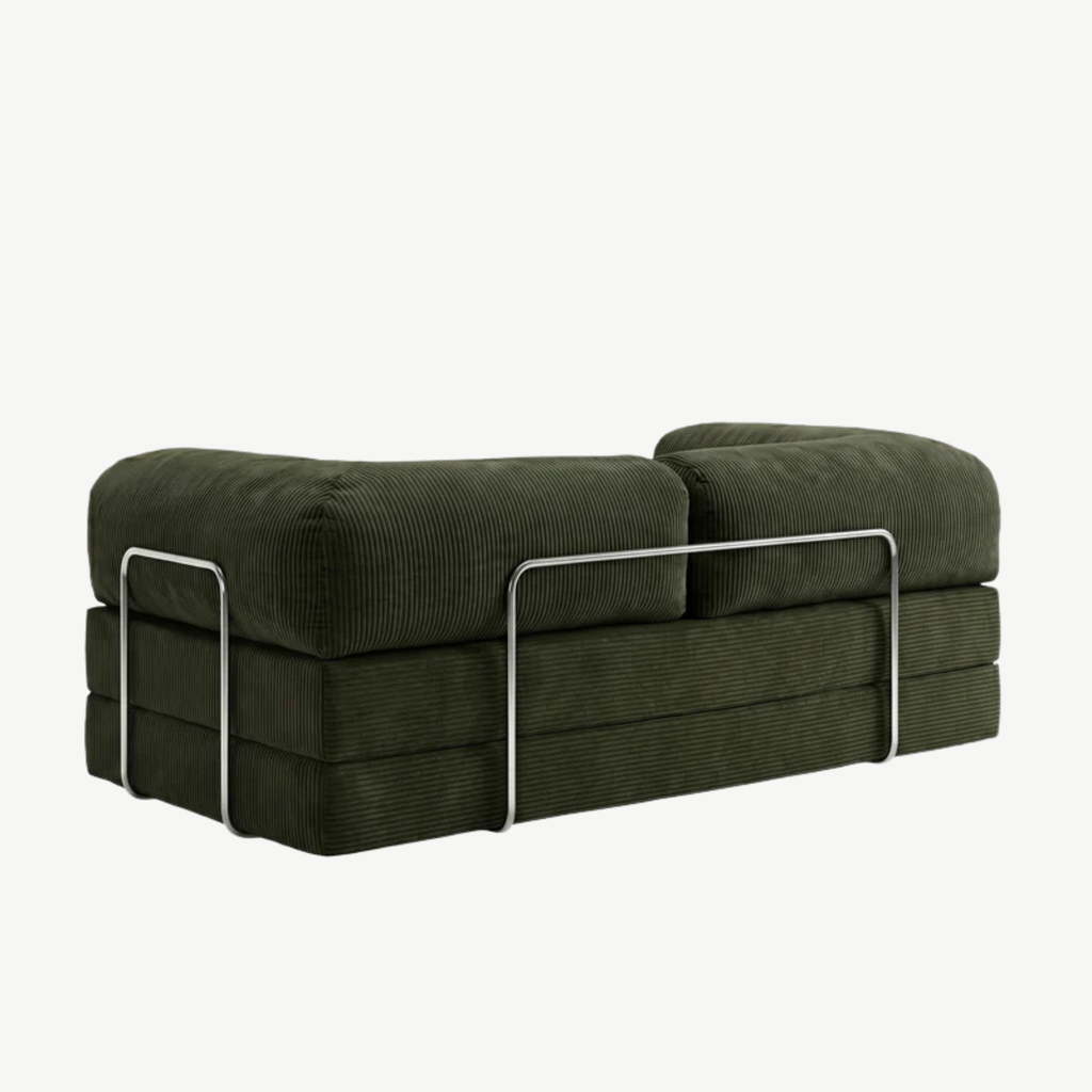 SORA Canapé-Lit 3 places Vert Olive