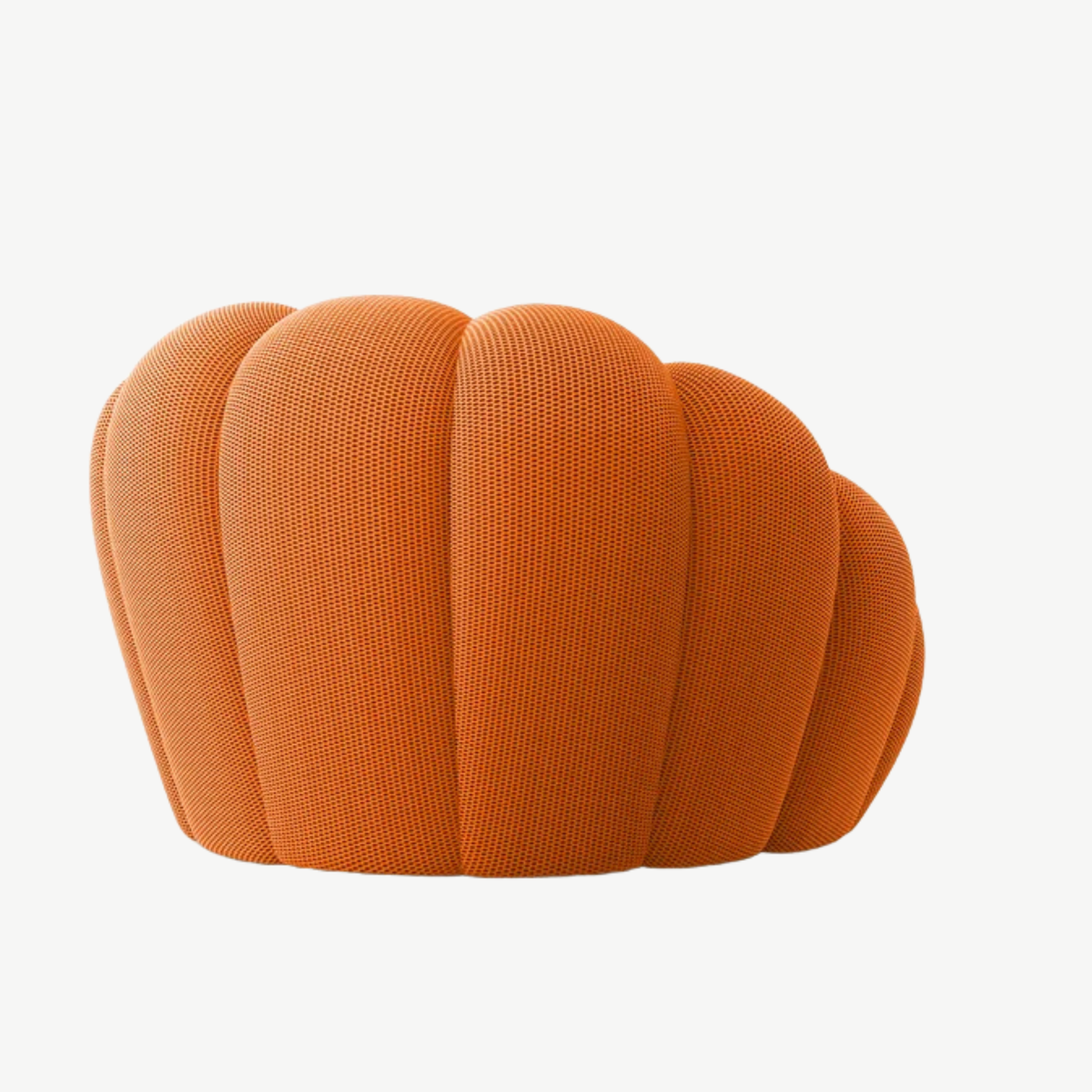 BULÉA Mini - Fauteuil Bubble Compressé Orange Mandarine