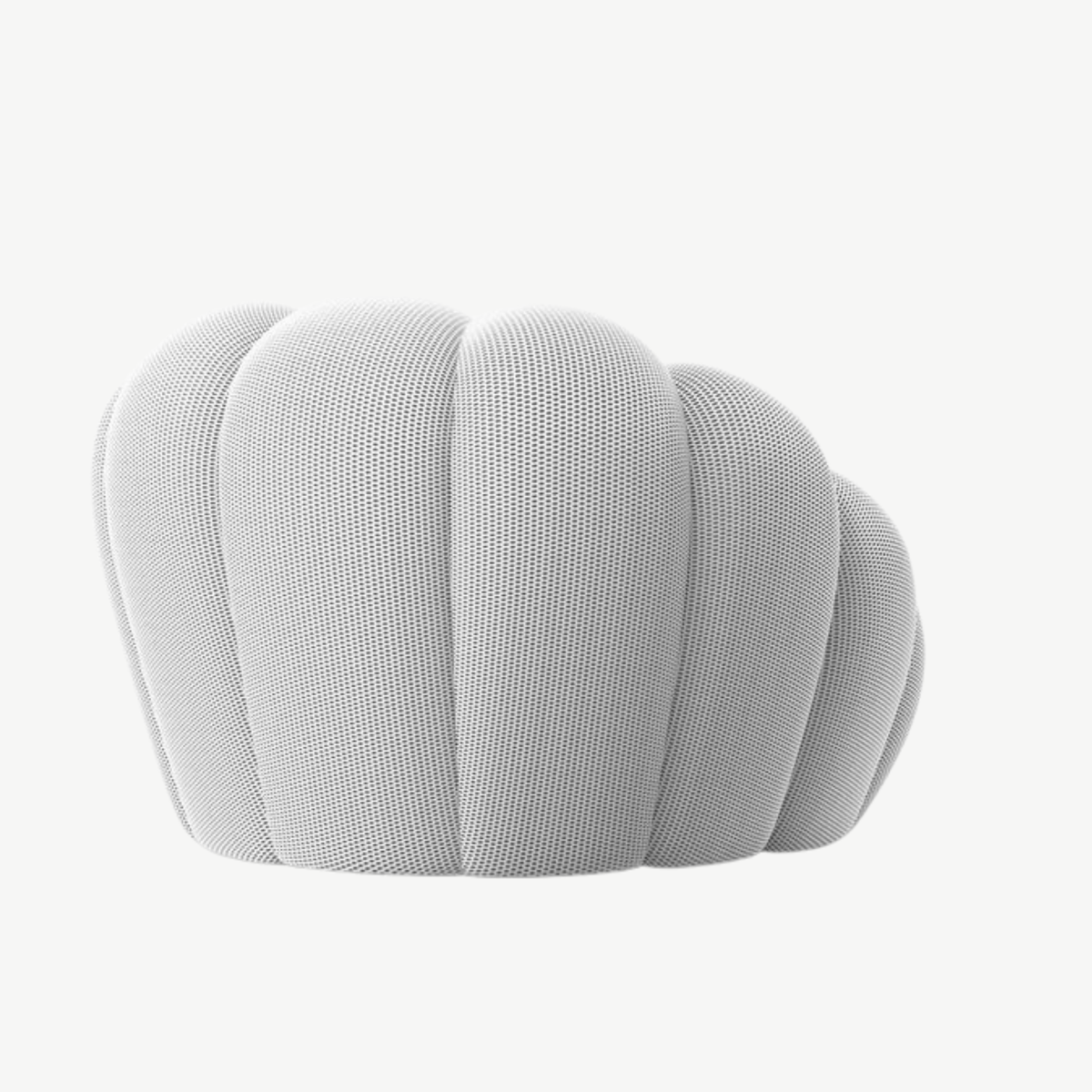 BULÉA Mini - Fauteuil Bubble Compressé Blanc Neige