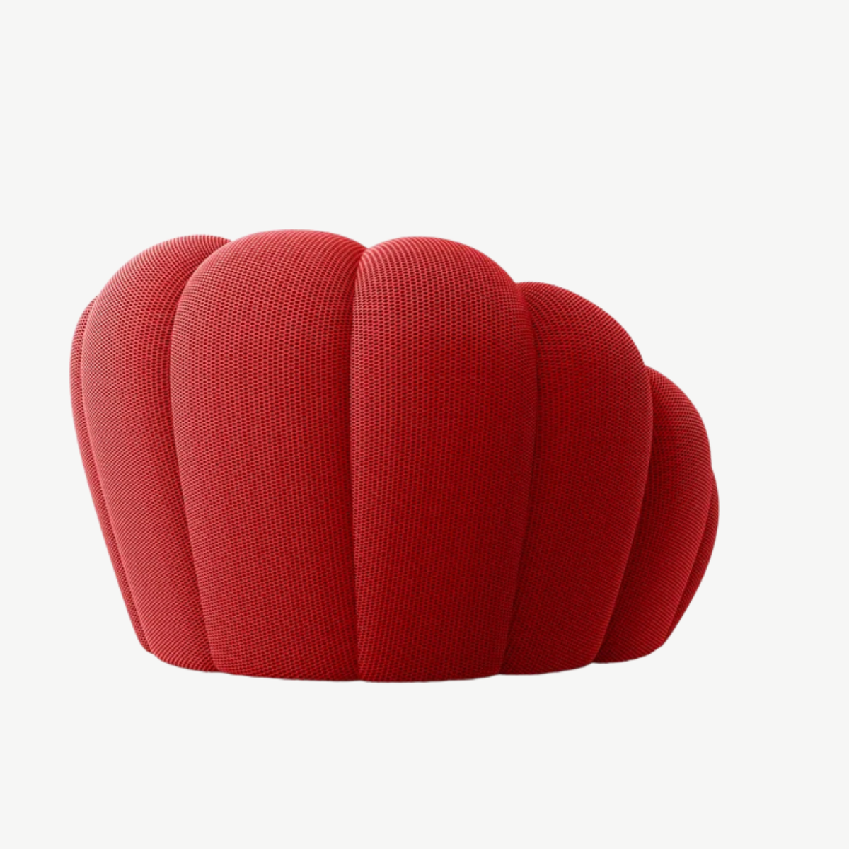 BULÉA Mini - Fauteuil Bubble Compressé Rouge Corail