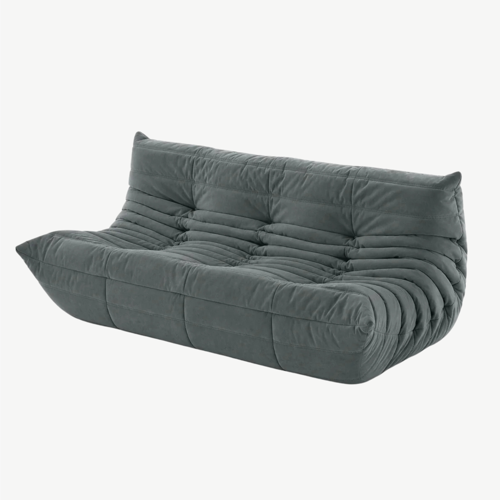LUMA Maxi - Canapé Lounge Compressé Vert Eucalyptus 3 Places