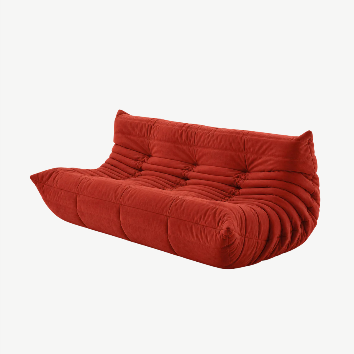 LUMA Maxi - Canapé Lounge Compressé Rouge Carmin 3 Places
