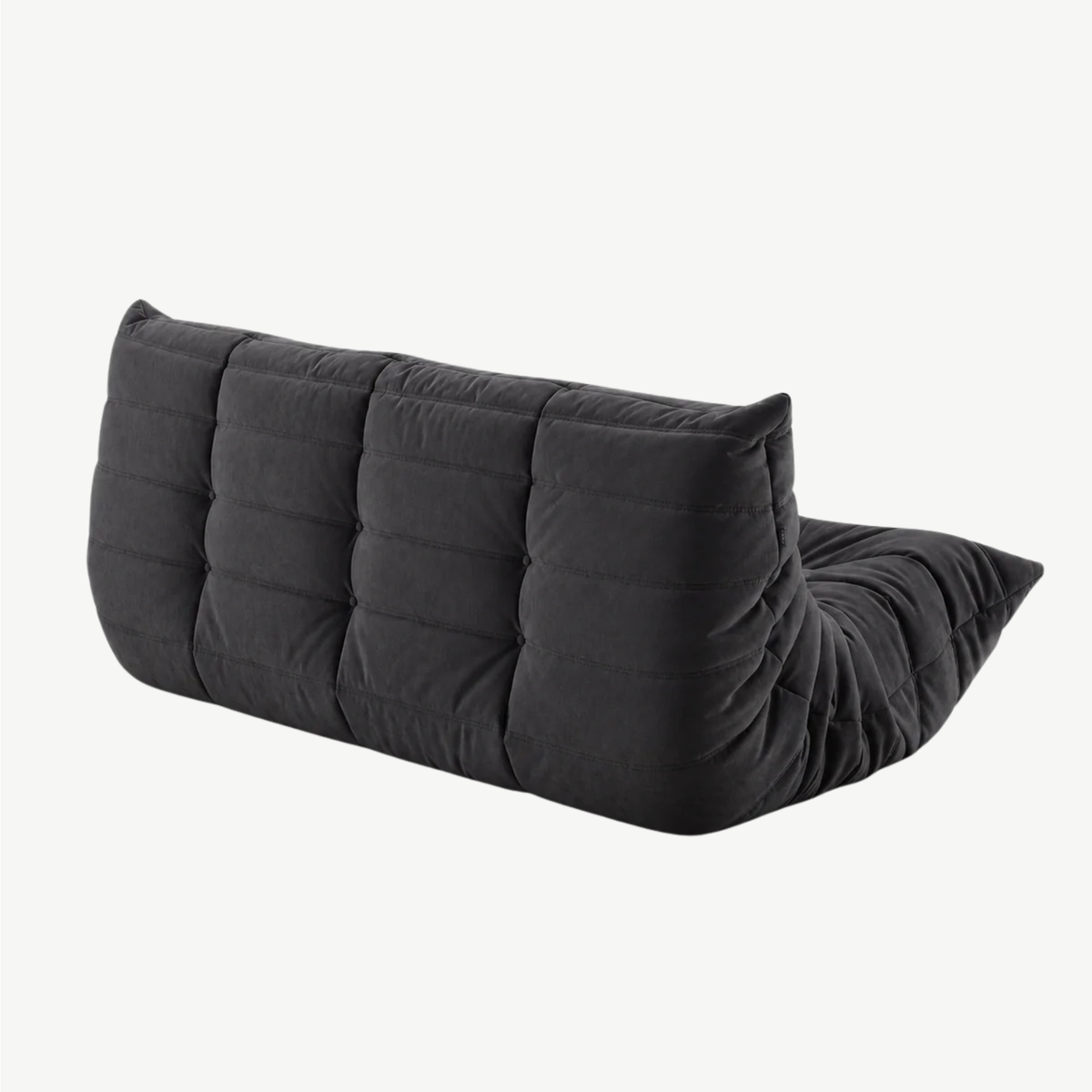 LUMA Maxi - Canapé Lounge Compressé Noir Graphite 3 Places