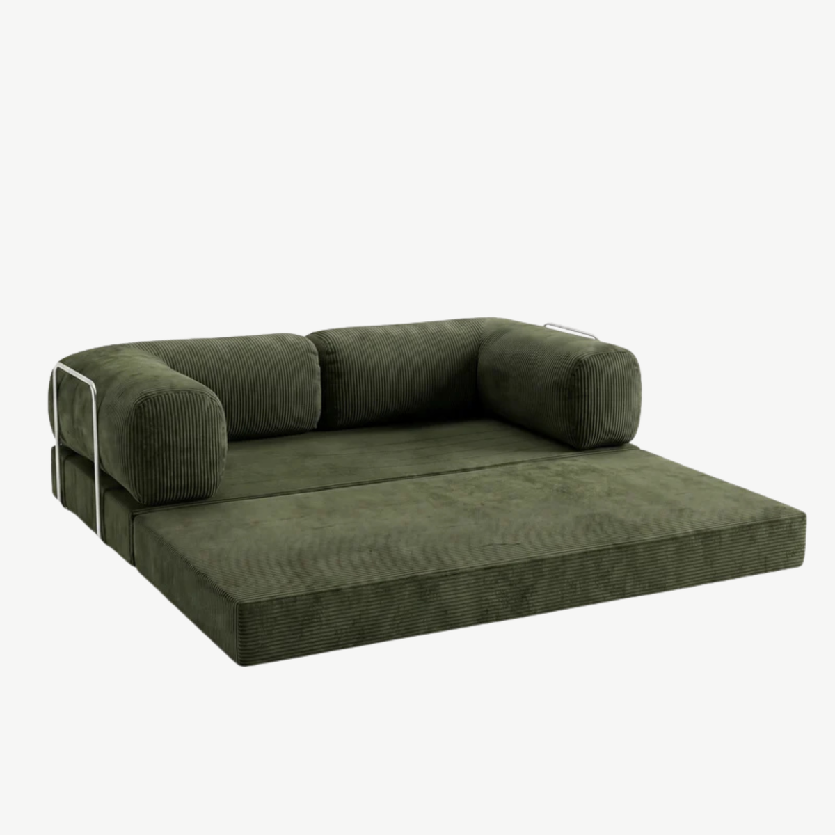 SORA Canapé-Lit 3 places Vert Olive