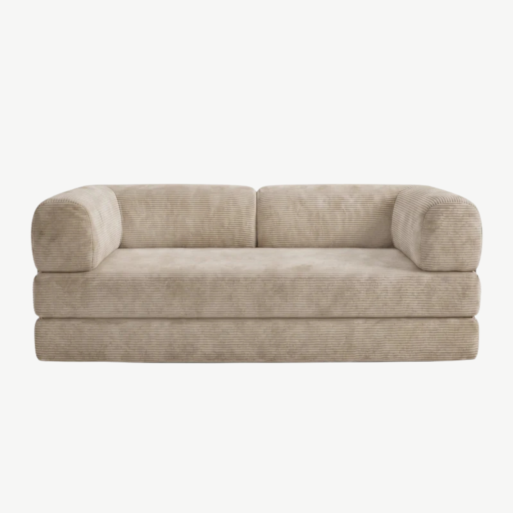 SORA Canapé-Lit 3 places Beige Sable