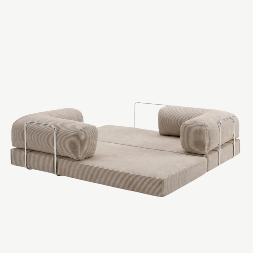 SORA Canapé-Lit 3 places Beige Sable