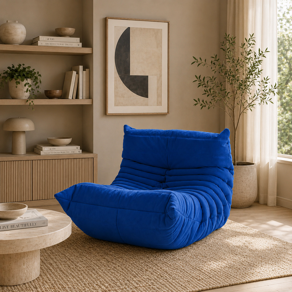 LUMA Mini – Fauteuil Lounge Bleu Royal