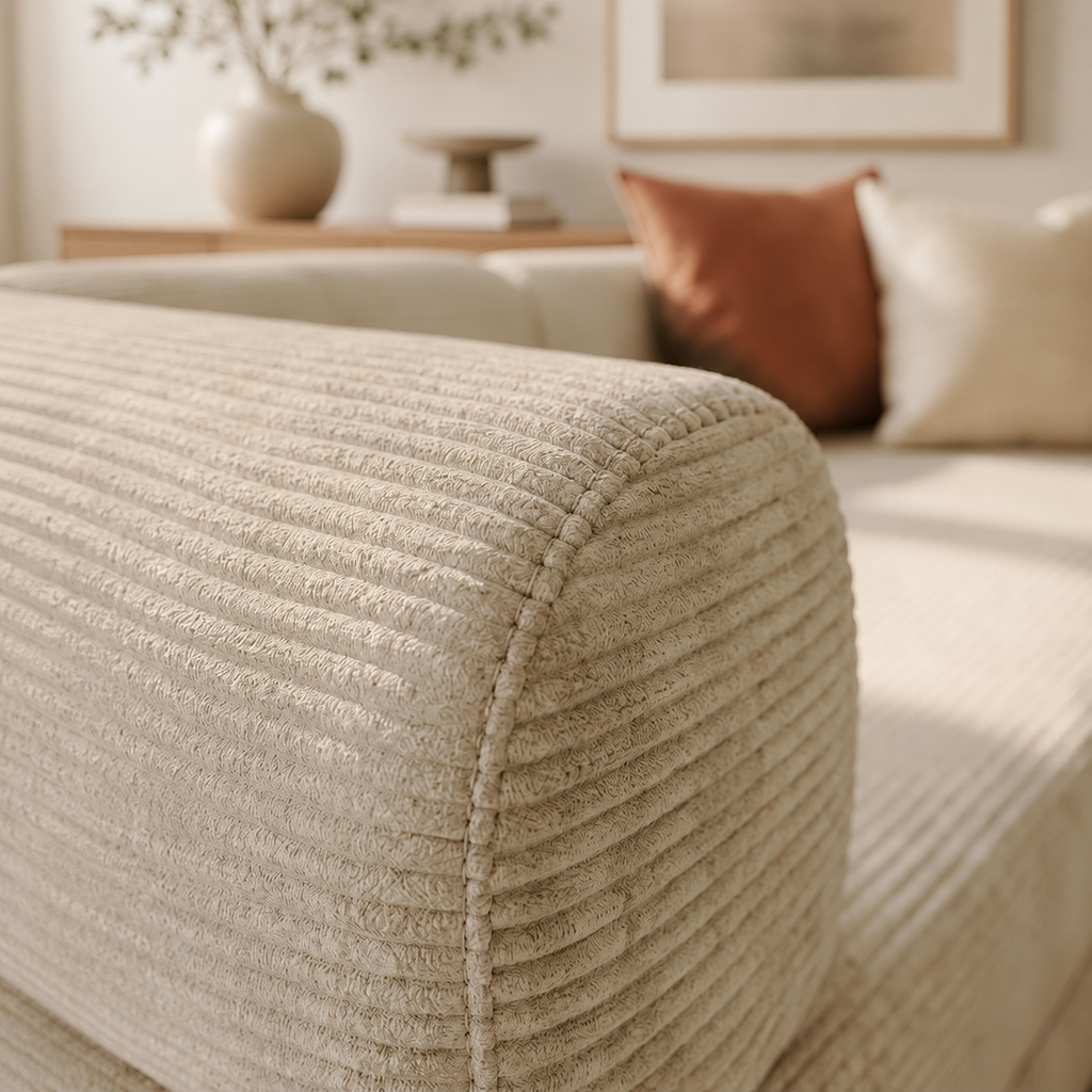 SORA Canapé-Lit 3 places Beige Sable